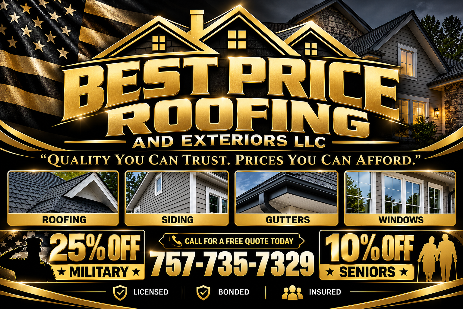 Best Price Roofing and exteriors
